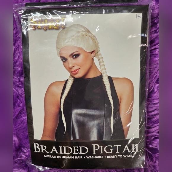 Light Icy Blonde Double Braid Boxer Braids Wig - Picture 11 of 11